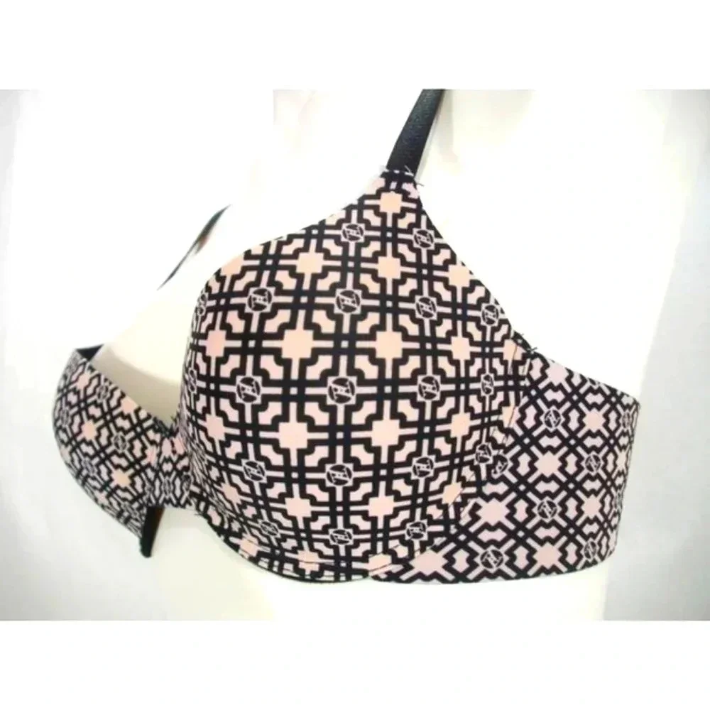 Adrienne Vittadini Push Up Seamless Underwire Bra 34B Taupe & Black NWT  New Wit